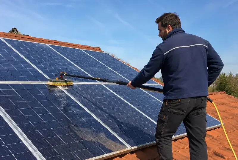 Nettoyage et entretien de panneaux solaires à Brégnier-Cordon